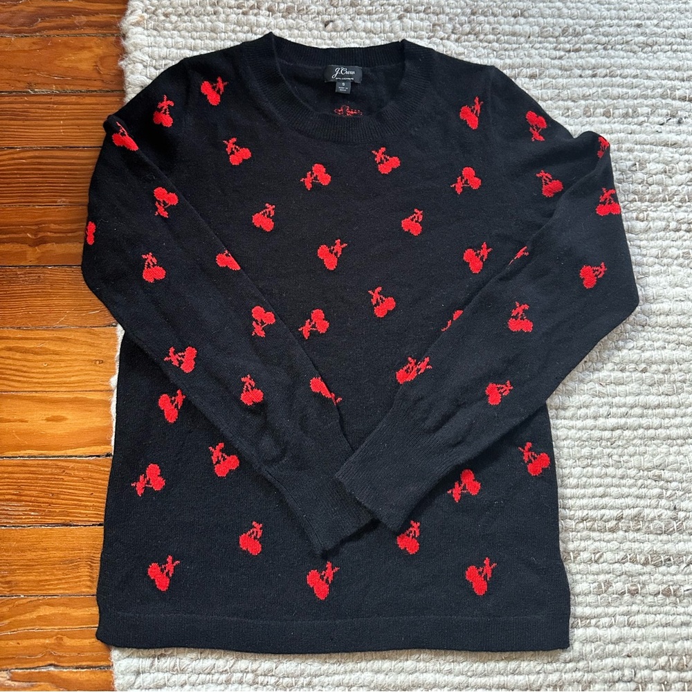 CASHMERE J. Crew Cherry Sweater